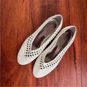 G.H. Bass & Co. Women's White Woven Loafers